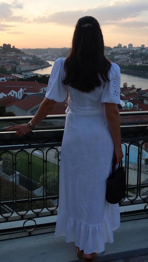 Conjunto de linho branco
